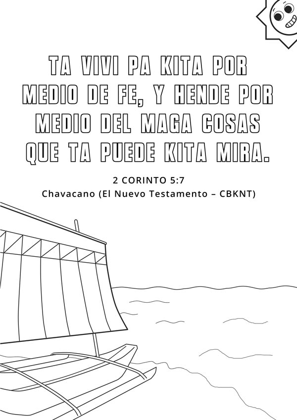 Chavacano Bible Coloring sheet
